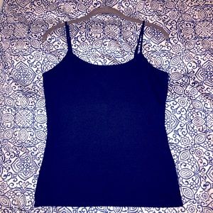 White House Black Market Essential Camisole, Navy, size L